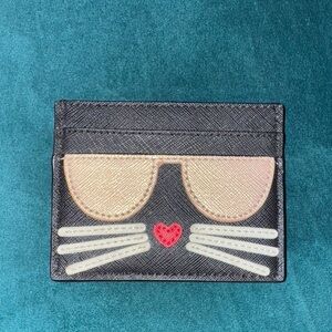Karl Lagerfeld Black Card Holder